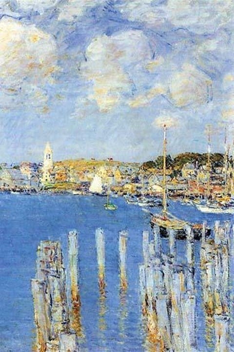 Port of Gloucester Island by Frederick Childe Hassam - Art Print