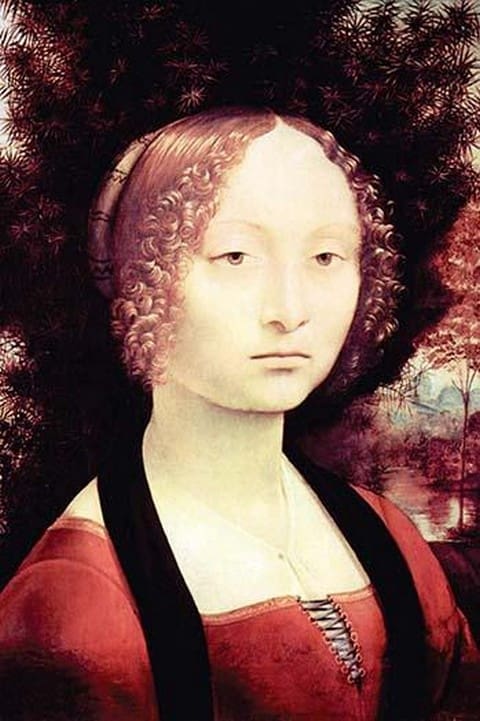 Portrait of a Dame by Leonardo Da Vinci - Art Print