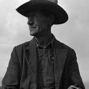 Portrait of a Farmer by Dorothea Lange - Art Print