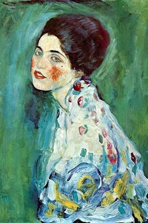 Portrait of a Lady by Gustav Klimt - Art Print