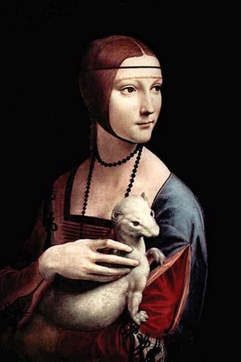 Portrait of a Lady with an Ermine by Leonardo Da Vinci - Art Print