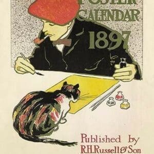 Poster Calendar 1897 by Edward Penfield - Art Print