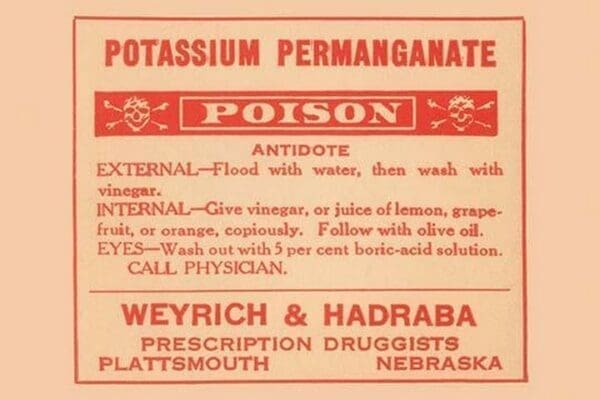 Potassium Permanganate - Poison - Art Print