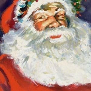 Potrait of Santa Claus - Art Print