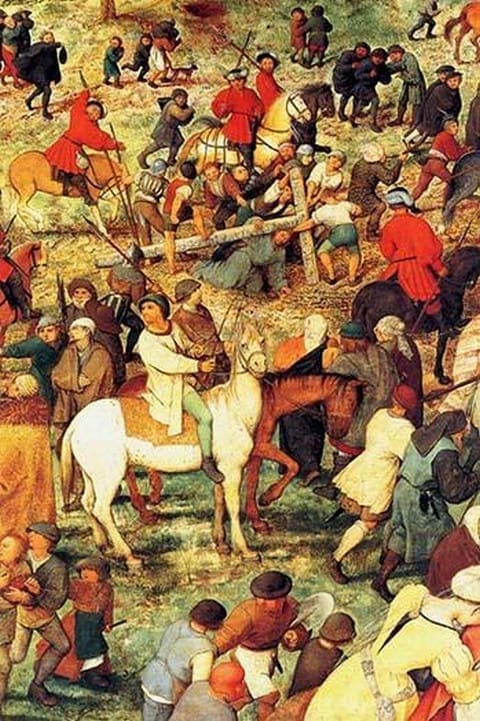 Procession to Cavalry - Detail by Pieter the Elder Brueghel #6 - Art Print