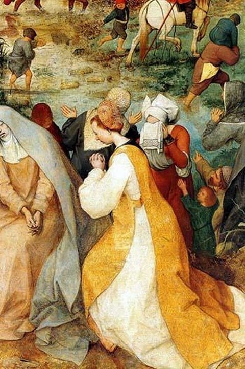 Procession to Cavalry - Detail by Pieter the Elder Brueghel #7 - Art Print