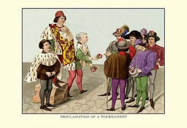 Proclamation of a Tournament by H. Shaw - Art Print