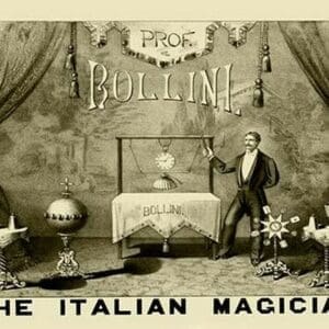 Professor Bollini; The Italian Magician by Mertopolitan Litho. - Art Print