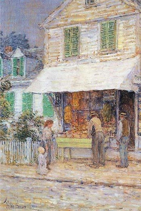 Provincial town by Frederick Childe Hassam - Art Print