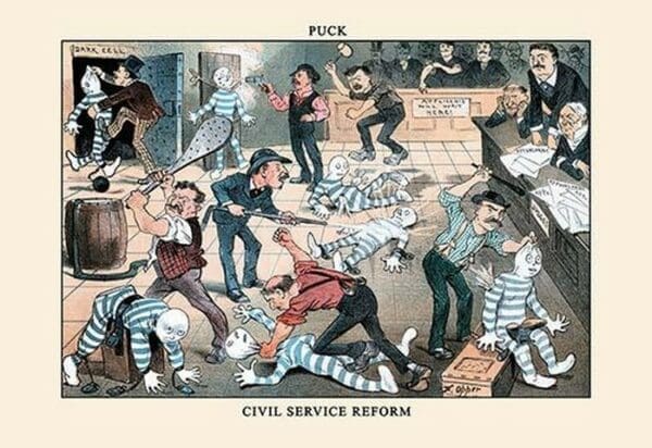 Puck Magazine: A Civil Service Reform by Frederick Burr Opper - Art Print