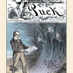 Puck Magazine: A Fatal Gift by Bernhard Gillam - Art Print