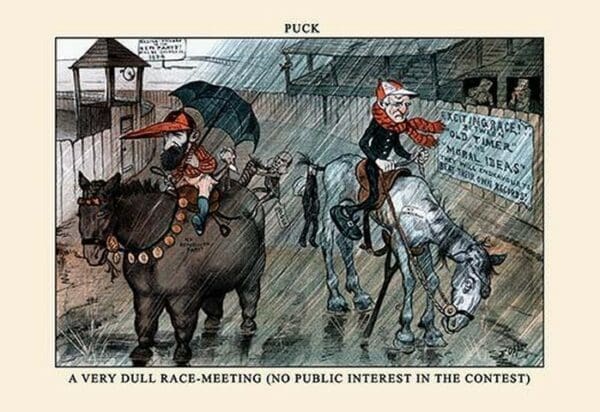 Puck Magazine: A Very Dull Race-Meeting by Frederick Burr Opper - Art Print