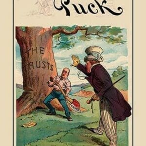 Puck Magazine: Felling the Trusts - Art Print