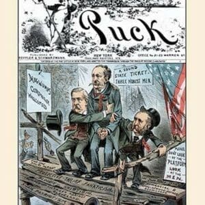 Puck Magazine: Good Men on a Bad Platform by Zimmerman - Art Print