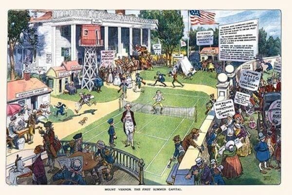 Puck Magazine: Mount Vernon - The First Summer Capital by Harry Grant Dart - Art Print