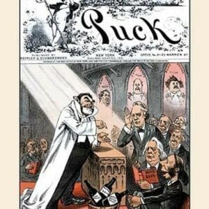 Puck Magazine: Politics in the Pulpit by Frederick Burr Opper - Art Print