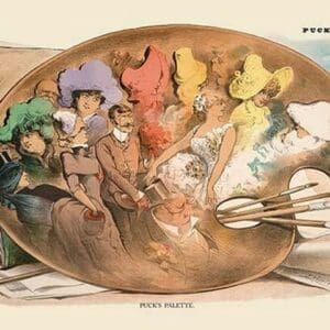 Puck Magazine: Puck's Palette by Joseph Keppler - Art Print