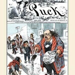 Puck Magazine: Spoiling Their Slide by Frederick Burr Opper - Art Print