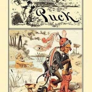 Puck Magazine: Stealing Jingo Jim's Clothes by Frederick Burr Opper - Art Print