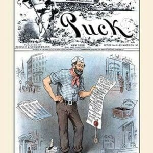 Puck Magazine: The Absurdities of the Boycott by Frederick Burr Opper - Art Print