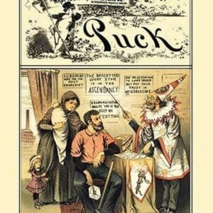 Puck Magazine: The Anarchist Fortune-Teller's Dupe by Frederick Burr Opper - Art Print