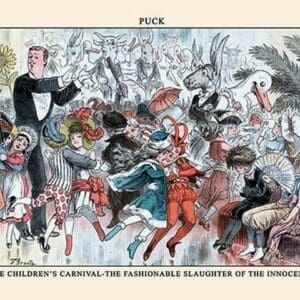 Puck Magazine: The Children's Carnival by F. Graetz - Art Print