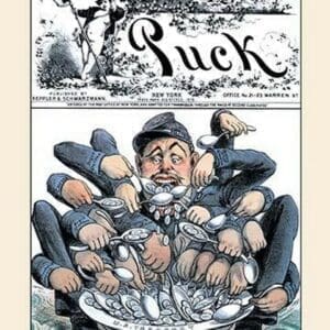 Puck Magazine: The Insatiable Glutton by F. Graetz - Art Print