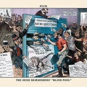 Puck Magazine: The Irish Skirmishers' 'Blind Pool' - Art Print