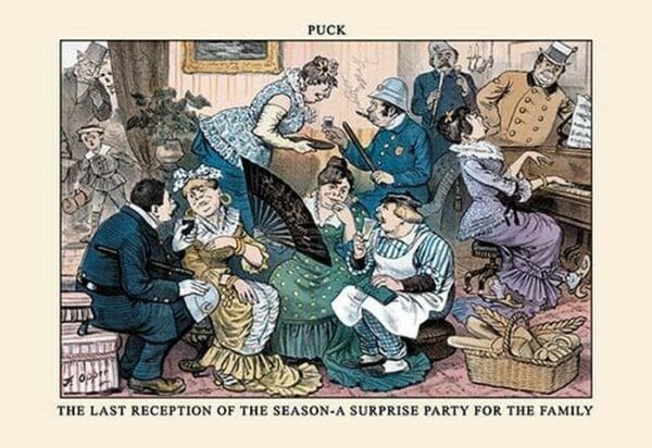 Puck Magazine: The Last Reception of the Season by Frederick Burr Opper - Art Print