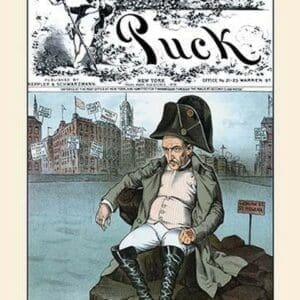 Puck Magazine: The 'Little Napoleon of Wall Street' in Exile by Frederick Burr Opper - Art Print