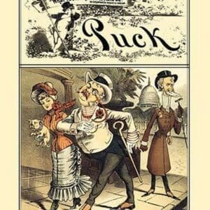 Puck Magazine: The Original Political Dude Out-Duded by Frederick Burr Opper - Art Print