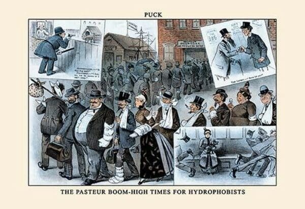 Puck Magazine: The Pasteur Boom - Art Print