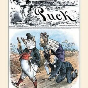 Puck Magazine: The Pig Has the Pull by Bernhard Gillam - Art Print