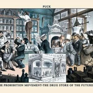 Puck Magazine: The Prohibition Movement by F. Graetz - Art Print