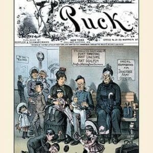 Puck Magazine: The Trials and Tribulations of the Transferred 'Coburger' by Frederick Burr Opper - Art Print