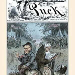 Puck Magazine: The Two Retired Bar'ls by Zimmerman - Art Print