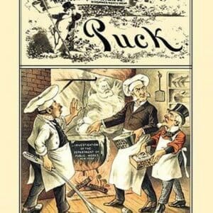 Puck Magazine: 'Too Many Cooks Spoil the Broth' by Frederick Burr Opper - Art Print