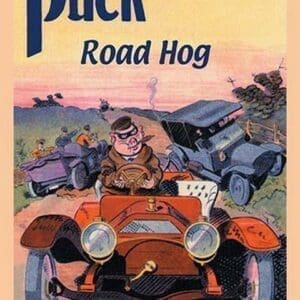 Puck - Road Hog by E. Baker - Art Print