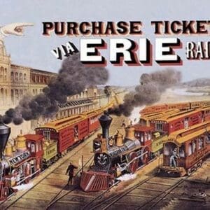 Purchase Tickets via Erie Railway - Art Print