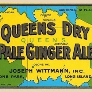 Queens Dry Pale Ginger Ale - Art Print