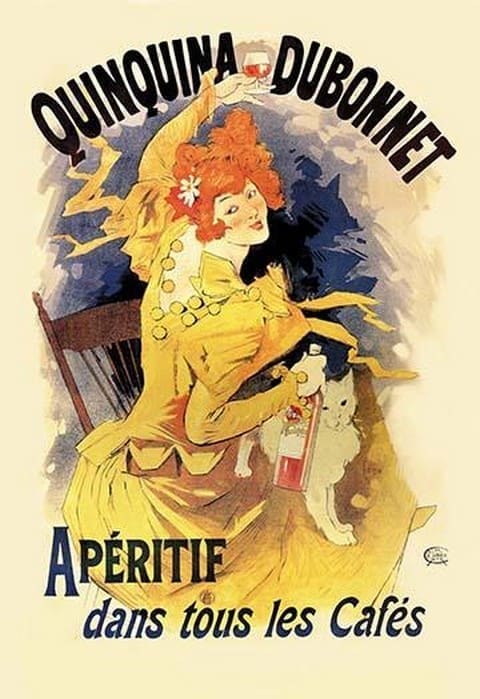 Quinquina Dubonnet Apertif #2 by Jules Cheret - Art Print