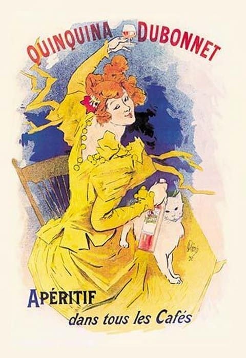 Quinquina Dubonnet Apertif by Jules Cheret - Art Print