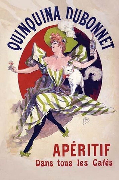 Quinquina Dubonnet aperitif dans tous les cafes by Jules Cheret - Art Print