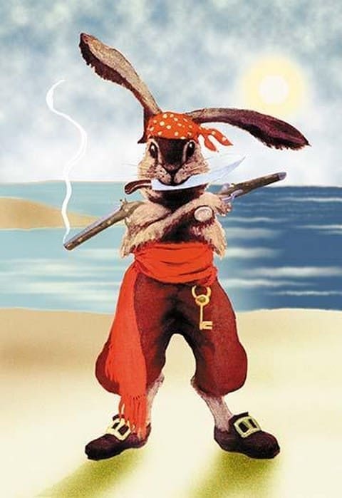 Rabbit Pirate - Art Print