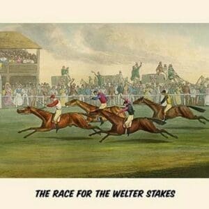 Race of the Welter Stakes by Henry Alken - Art Print