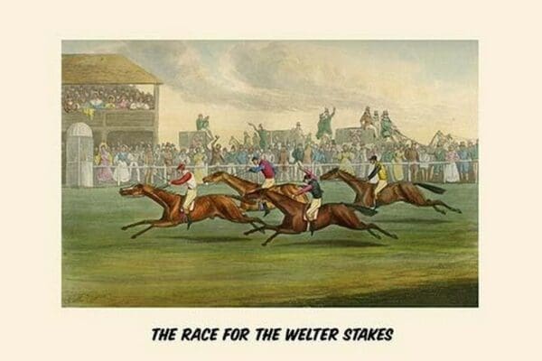 Race of the Welter Stakes by Henry Alken - Art Print