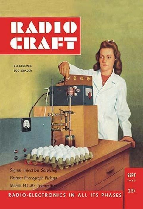 Radio Craft: Electronic Egg Grader by Radcraft - Art Print