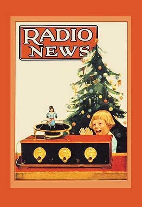 Radio News: Christmas by Hugo Gernsback - Art Print