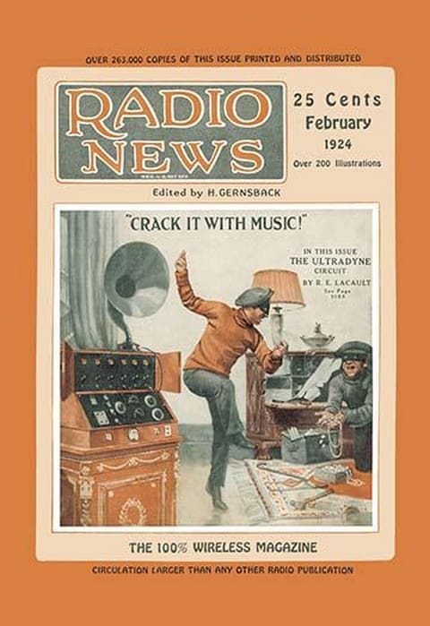 Radio News: Crack It with Music! - Art Print