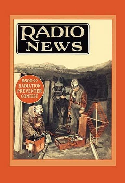 Radio News: Radio Rescues Miners by Hugo Gernsback - Art Print